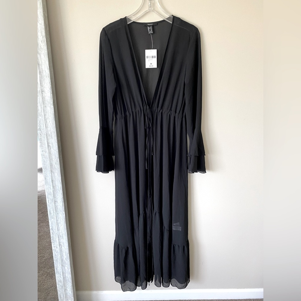 Long Black Kimono